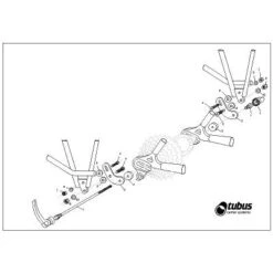 Adaptateur De Fixation Porte-bagage Sur Cadre Sans Oeillet Tubus -Pièces détachées vélo Magasin adaptateur de fixation porte bagage sur cadre sans oeillet tubus full 3