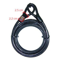 Câble Pour Vélo Antivol Long 5 Mètres POINT 7 Câble Pour Vélo Antivol Long 5 Mètres POINT -Pièces détachées vélo Magasin cable pour velo antivol long 5 metres point full 3