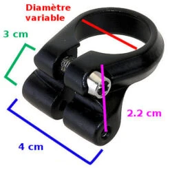 Collier Tige De Selle Avec œillets Pour Fixer Un Porte Bagage -Pièces détachées vélo Magasin collier tige de selle avec illets pour fixer un porte bagage full 4