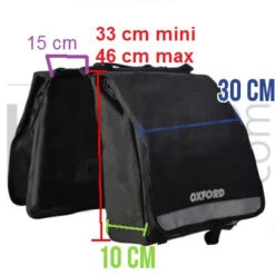 Oxford Double Sacoche Vélo Sur Porte-bagage Arrière Imperméable 13 Oxford Double Sacoche Vélo Sur Porte-bagage Arrière Imperméable -Pièces détachées vélo Magasin double sacoche velo sur porte bagage arriere impermeable full 6
