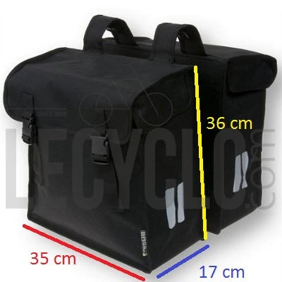 Double Sacoches Vélo 47L Mara XXL Basil 8 Double Sacoches Vélo 47L Mara XXL Basil – Image 6