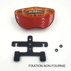 Eclairage Arrière Et Catadioptre Sur Porte-bagage De Vélo -Pièces détachées vélo Magasin feu qlite2