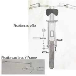 Fixation Lollypop Sur Axe De Vélo Et Bras De Remorque Y-Frame -Pièces détachées vélo Magasin fixation lollypop sur axe de velo et bras de remorque y frame full 3