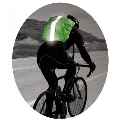 Housse Jaune Réfléchissant Pour Sac à Dos Du Cycliste Ou Piéton 4 Housse Jaune Réfléchissant Pour Sac à Dos Du Cycliste Ou Piéton – Image 2