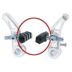 Patins Cantilever 60 Mm Pour Frein Vélo - La Paire -Pièces détachées vélo Magasin patins cantilever 60 mm pour frein velo la paire full 4