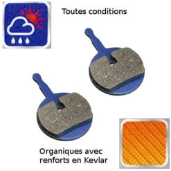Plaquettes Organiques Pour Frein à Disque De Vélo - AVID BB5 -Pièces détachées vélo Magasin plaquettes organiques pour frein a disque de velo avid bb5 full 3