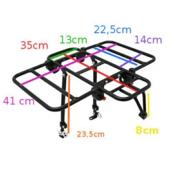 Porte-bagages Vélo Avant à Plateforme Avec Côtés Rabattables -Pièces détachées vélo Magasin porte bagages velo avant a plateforme avec cotes rabattables full 5