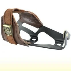 Point Porte Bidon Vintage Avec Lanière En Cuir -Pièces détachées vélo Magasin porte bidon vintage avec laniere en cuir full 2