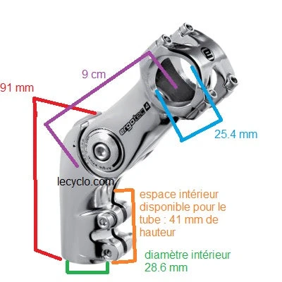 Potence Ajustable Surélevée Ahead Pour Vélo Trekking Octopus 50 4 Potence Ajustable Surélevée Ahead Pour Vélo Trekking Octopus 50 – Image 2