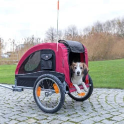 Remorque Vélo Pour Chien De Moins De 22 Kg - Trixie -Pièces détachées vélo Magasin remorque velo pour chien de moins de 22 kg trixie full 4