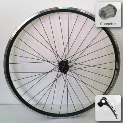 Roue Arrière Vélo 28 Pouces à Cassette Noire Airline Rodi 2 Roue Arrière Vélo 28 Pouces à Cassette Noire Airline Rodi