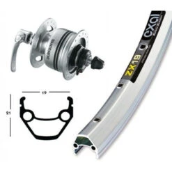 Roue De 28 Pouces Avec Dynamo Dans Moyeu DH3N72 -Pièces détachées vélo Magasin roue de 28 pouces avec dynamo dans moyeu dh3n72 full 4