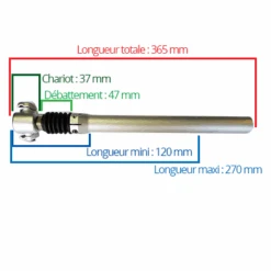 Tige De Selle Vélo 27.2 Suspendue Avec élastomère PM 1000 -Pièces détachées vélo Magasin tige de selle velo 27 2 suspendue avec elastomere pm 1000 full 5