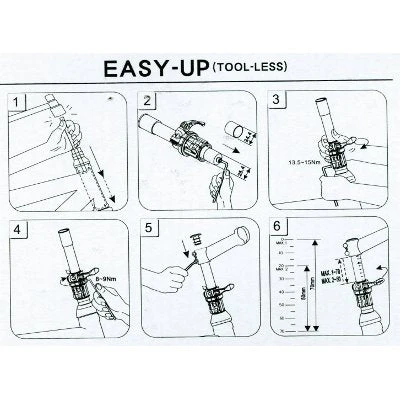 Tube Aheadset à Réglage Rapide En Hauteur Easy Up Satori 6 Tube Aheadset à Réglage Rapide En Hauteur Easy Up Satori – Image 4